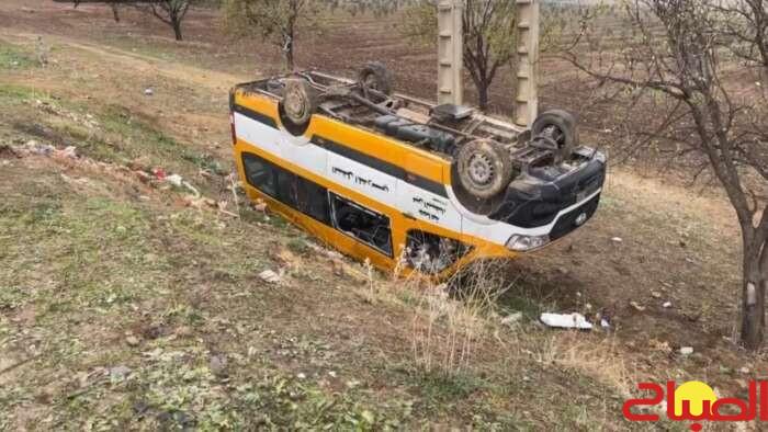 وفاة تلميذتين في انقلاب حافلة للنقل المدرسي